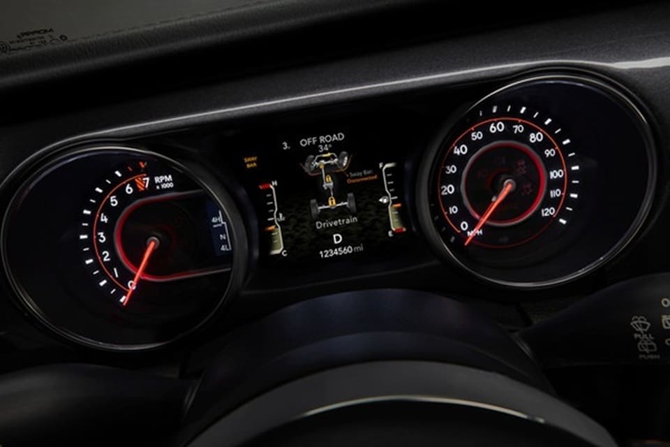 Instruments du Jeep Wrangler 2025