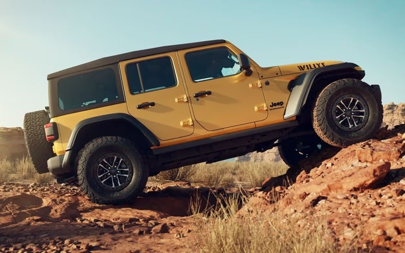 2026 Yellow Jeep Wrangler Willys